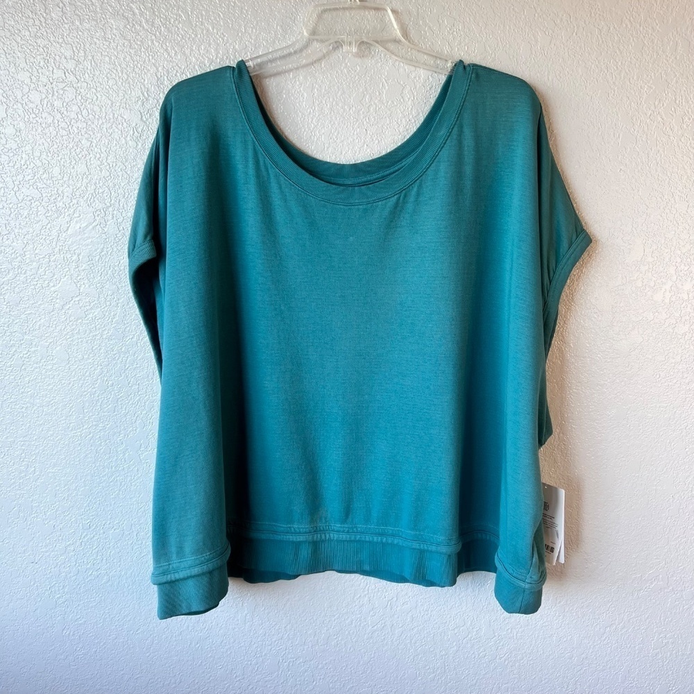 NWT- Athleta Sundown Shirred Tee 3X - Picture 2 of 12